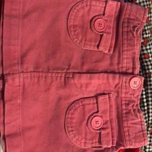 Baby gap pink corduroy skirt